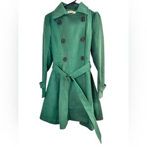 Foremode .Green Trench Coat
